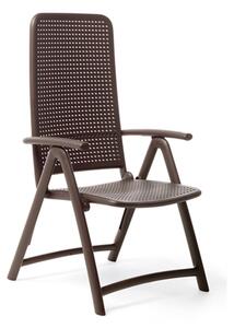 Nardi Skládací plastová zahradní židle DARSENA Odstín: Caffe