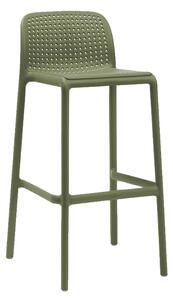 NARDI plastová barová židle BORA Odstín: Agave - Zelená