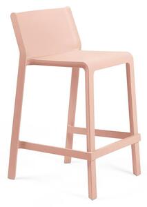 Nardi Plastová barová židle TRILL s nižším sedem Odstín: Rosa Bouquet - Růžová