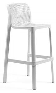 Nardi Plastová barová židle NET s nižším sedem Odstín: Bianco - Bílá