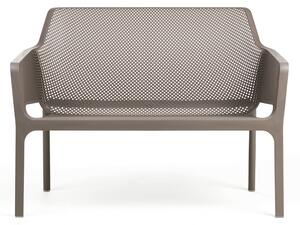 NARDI Moderní plastová lavička NET Odstín: Corallo