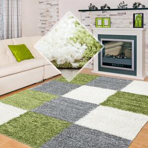Vopi | Kusový koberec Life Shaggy 1501 green - 60 x 110 cm