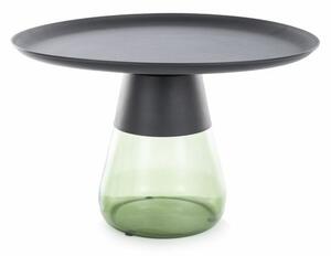 Signal Konferenční stolek Tiffany 70 cm čirý/zelený