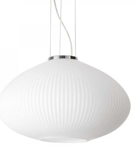 Ideal Lux 264523 závěsné stropní svítidlo Plisse Sp1 1x60W | E27 - chrom, bílá