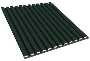 ViaDomo Lamelový akustický panel - zelená - 60x60 cm