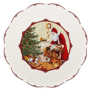 Villeroy & Boch Toy's Fantasy podnos na cukroví, Santa naděluje dárky, 42 cm 14-8332-2241
