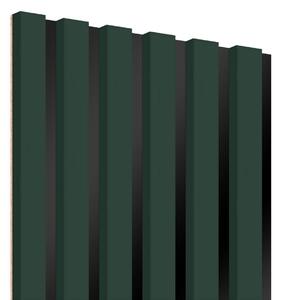 ViaDomo Lamely na černé dřevotřísce - lahvově zelená - 30x275 cm