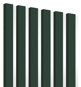 ViaDomo Lamely na bílé dřevotřísce - lahvově zelená - 30x275 cm