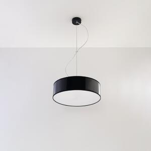 Závěsné svítidlo Arena, 1x černé plastové stínítko, (bílý plast), (fi 35 cm)