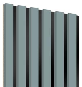 ViaDomo Lamely na černé dřevotřísce - skandinávsky šedá - 30x275 cm