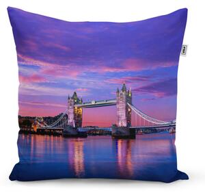 Sablio Polštář Londýn Tower Bridge - 50x50 cm
