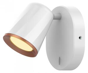 Rabalux 5045 LED nástěnné svítidlo Solange 1x6W | 380lm | 3000K | IP20 - vypínač na těle, bílá se zlatými prvky