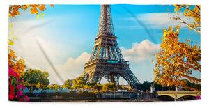 Sablio Ručník Paříž Eifellova věž Flowers - 30x50 cm