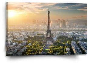 Sablio Obraz Paříž Eifellova věž Skyline - 60x40 cm