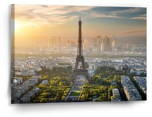 Sablio Obraz Paříž Eifellova věž Skyline - 90x60 cm