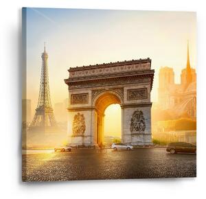 Sablio Obraz Paříž Vítězný oblouk - 50x50 cm