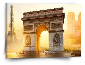 Sablio Obraz Paříž Vítězný oblouk - 150x110 cm
