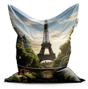Sablio Sedací vak Classic Paříž Eifellova věž Art - 150x100 cm