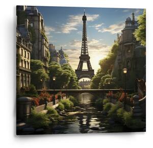 Sablio Obraz Paříž Eifellova věž Art - 50x50 cm