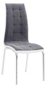 Jídelní židle Gerda new (tmavě šedá + bílá). 772789