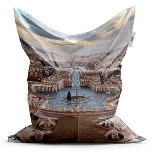 Sablio Sedací vak Classic Řím Vatikán Svatopetrské náměstí - 150x100 cm