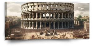 Sablio Obraz Řím Koloseum Legie - 110x50 cm