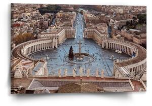 Sablio Obraz Řím Vatikán Svatopetrské náměstí - 60x40 cm