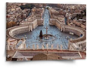 Sablio Obraz Řím Vatikán Svatopetrské náměstí - 150x110 cm
