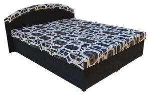 Manželská postel 160 cm Pandora (černá) (s matracemi). Vlastní profesionální přeprava až k Vám domů 774271