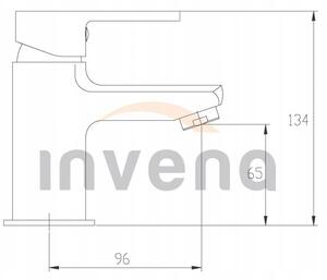 Invena Verso, umyvadlová baterie h-134, chromová, INV-BU-82-001-C