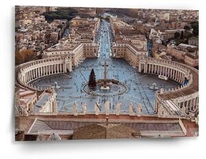 Sablio Obraz Řím Vatikán Svatopetrské náměstí - 90x60 cm