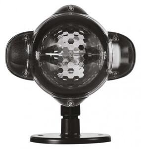 Emos DCPN01 LED dekorativní projektor - hvězdy 4W | IP44 - teplá i studená bílá, rotující světlo, černá