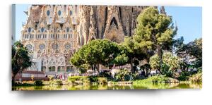 Sablio Obraz Barcelona Sagrada Familia - 110x50 cm
