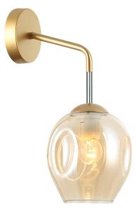 Italux WL-30843-1 GD+AMB nástěnná lampa Borgo 1x40W | E27 | IP20 - zlatá barva