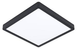 LED stropní Fueva 5 IP44 840 černá 28,5x28,5 cm