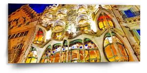 Sablio Obraz Barcelona Gaudi Casa Batllo 1 - 110x50 cm