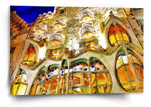 Sablio Obraz Barcelona Gaudi Casa Batllo 1 - 120x80 cm