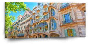 Sablio Obraz Barcelona Gaudi Casa Batllo 2 - 110x50 cm