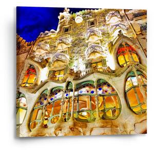 Sablio Obraz Barcelona Gaudi Casa Batllo 1 - 50x50 cm