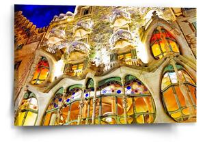 Sablio Obraz Barcelona Gaudi Casa Batllo 1 - 60x40 cm