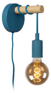 Lucide 08227/01/35 nástěnná lampa Pola 1x60W | E27 - modrá, kov, nastavitelná délka