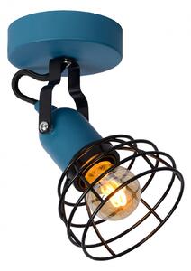 Lucide 08927/01/35 nástěnná bodová lampa Pola 1x60W | E27 - modrá, nastavitelná, stmívatelná