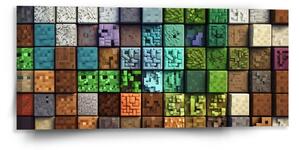 Sablio Obraz Blocks Abstract - 110x50 cm