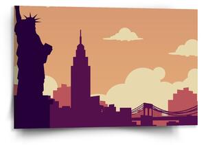 Sablio Obraz New York Socha svobody Art - 120x80 cm