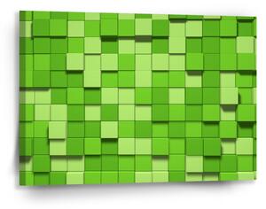 Sablio Obraz Green Blocks 3D - 90x60 cm