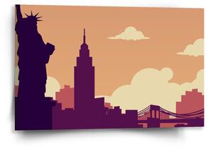 Sablio Obraz New York Socha svobody Art - 60x40 cm