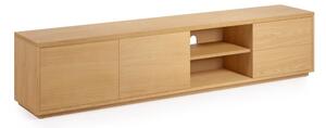 TV stolek v dekoru dubu v přírodní barvě 200x44 cm Abilen - Kave Home