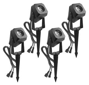 SADA 4x LED RGBIC Stm. ven. lampa LED/7W/230V 3000-6500K IP65 Wi-Fi Tuya