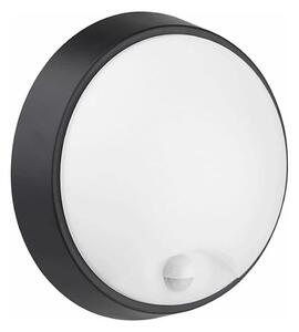 LED Venkovní nástěnné svítidlo se senzorem LED/12W/230V IP65 černá