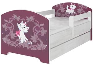 Dětská postel Disney - KOČIČKA MARIE 140x70 cm